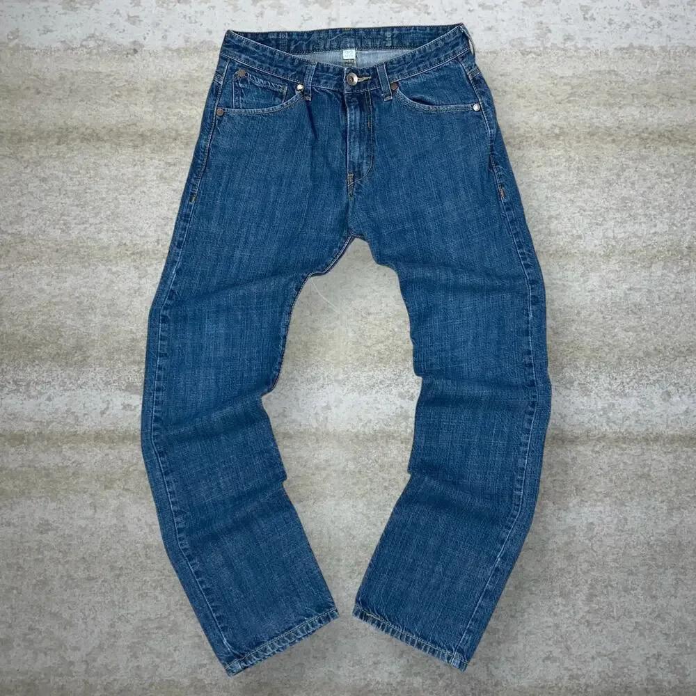Vintage Y2K Levis Jeans 32x32 Slim Straight Leg Medium Wash Silver Tab Cotton